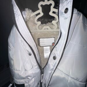 Kids Silver Hooded Jacket